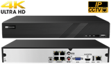 4 Port 4K 8MP HD Network Video Recorder built in PoE with Support for POS and VCA