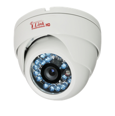 HD 720P White Dome CCTV Security Coax Camera / 2000 + TVL Analog Infrared Indoor/Outdoor Color D/N