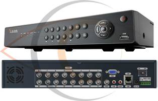 16 Ports H.264 Real Time Network Analog Standalone DVR