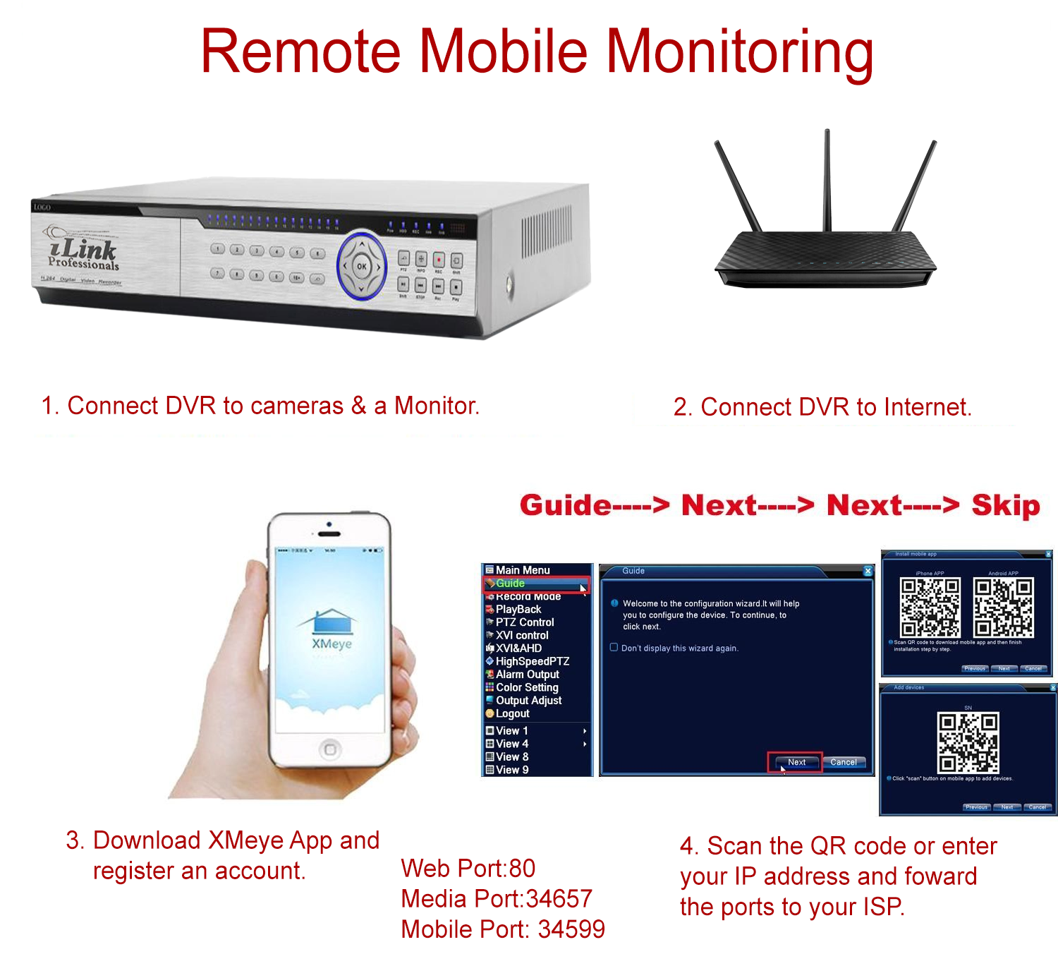 Viewing Your CCTV Cameras Remotely TutorialXMEYE iLink Professionals