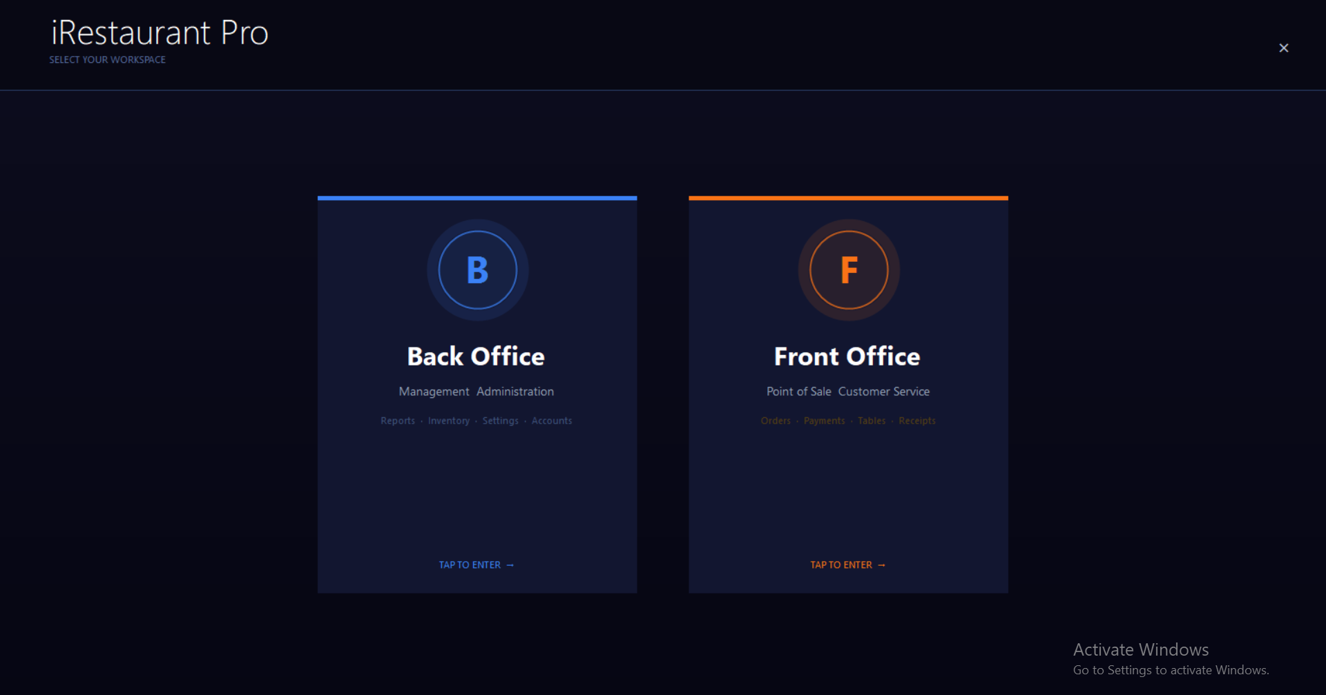 front ofc