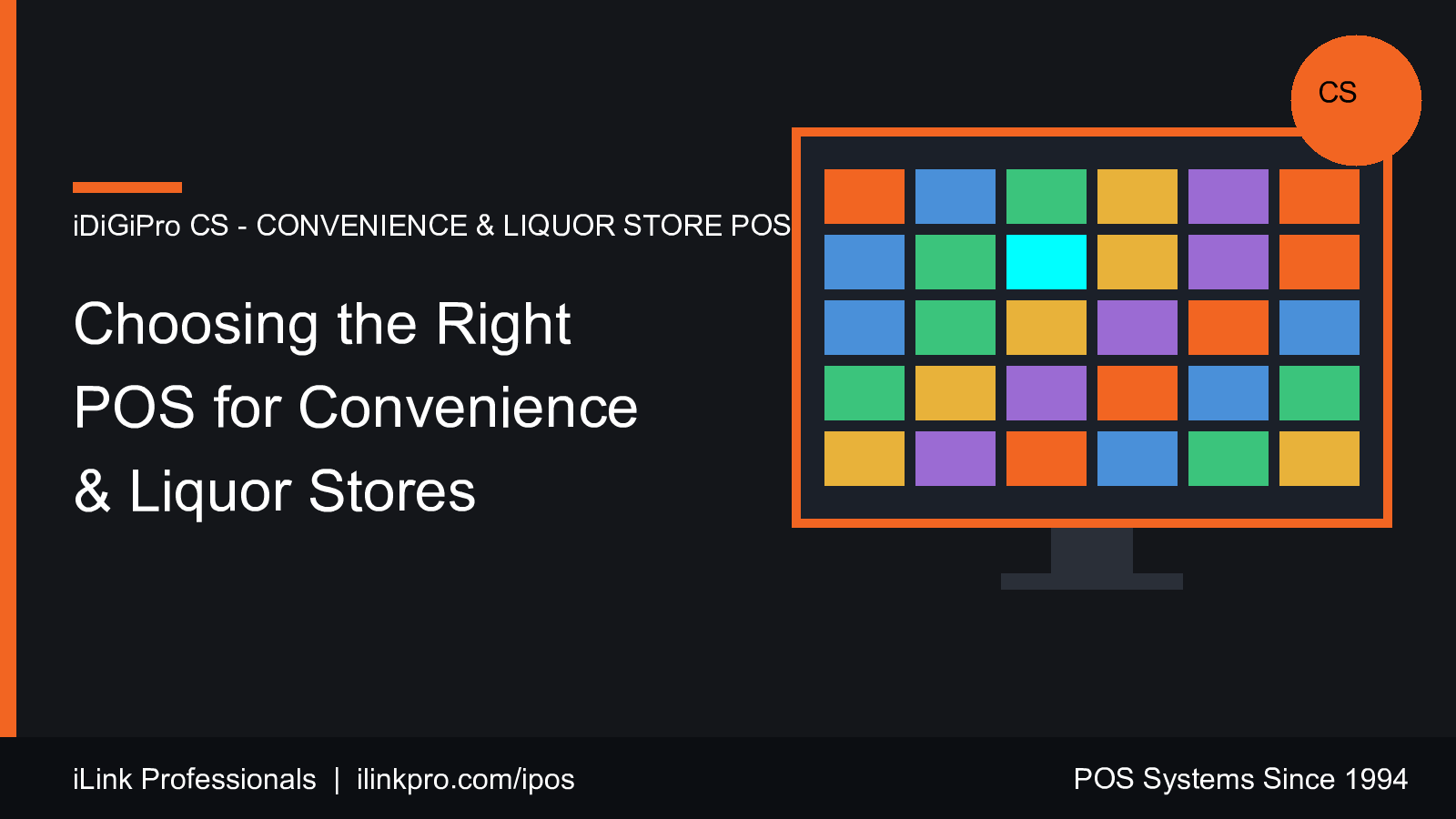 iDiGiPro CS convenience and liquor store POS terminal illustration
