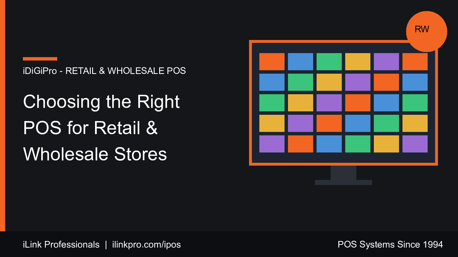 iDiGiPro retail and wholesale POS terminal illustration