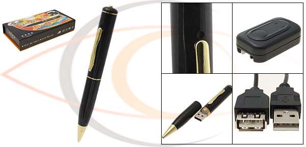 Spy Black Pen Hidden Recorder Camera 8G