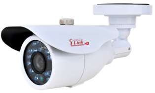 HD 720P White Bullet CCTV Security Coax Camera / 2000 + TVL Analog Infrared Indoor/Outdoor Color D/N