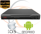 HD Security Camera DVR/NVR 6-in-1 (XVI +AHD +TVI+CVI+CVBS / 2000 + TVL Coax+Network Analog/IP) 1080P Standalone 16 Port