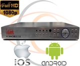 HD Security Camera DVR/NVR 5-in-1 (AHD +TVI+CVI+CVBS / 2000 + TVL Coax+Network Analog/IP) 1080p Standalone 16 Port