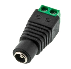 CCTV Camera DC Female Power Plug to 2-Pin Terminal Adaptor