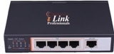4 Port 10/100/1000 Mbps with PoE + 1 Uplink/NVR Port Gigabit Ethernet Switch