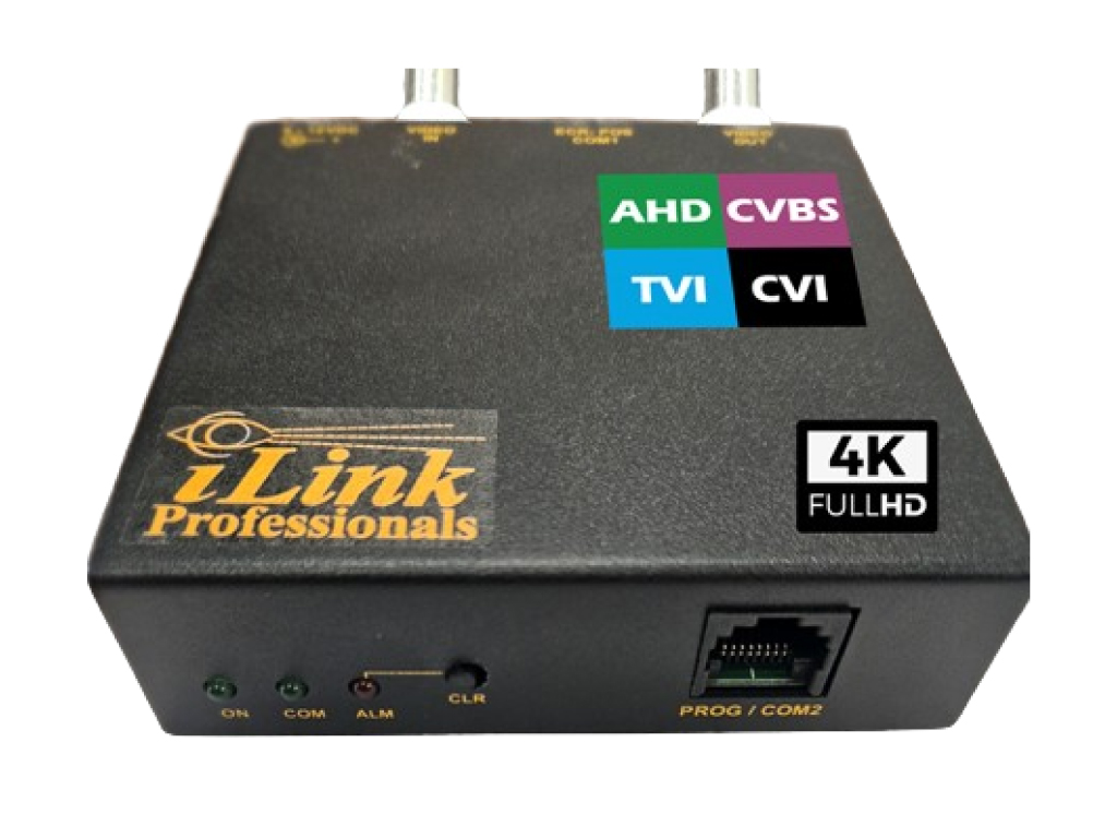 4K CCTV Coax Text Inserter / Overlay interface for POS, Cash Register & ATM