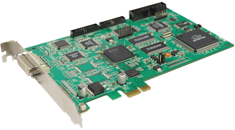 Hybrid PCI EXPRESS 8 Port Video & Audio 240fps (Stackable: 2 Cards = 480fps) Real Time