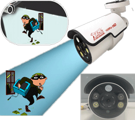 HD 5MP Bullet Alarm Intrusion Detection CCTV Security Coax Camera AHD +TVI+CVI+CVBS / 2000 + TVL Analog Infrared Indoor/Outdoor Color D/N